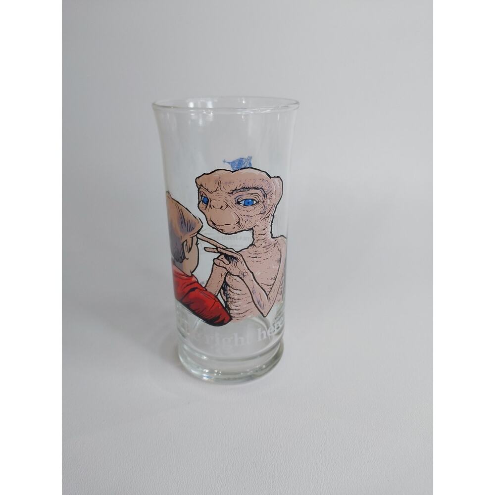 Vintage E.T. Pizza Hut Glass Limited Edition 1982 I'll‎ Be Right Here